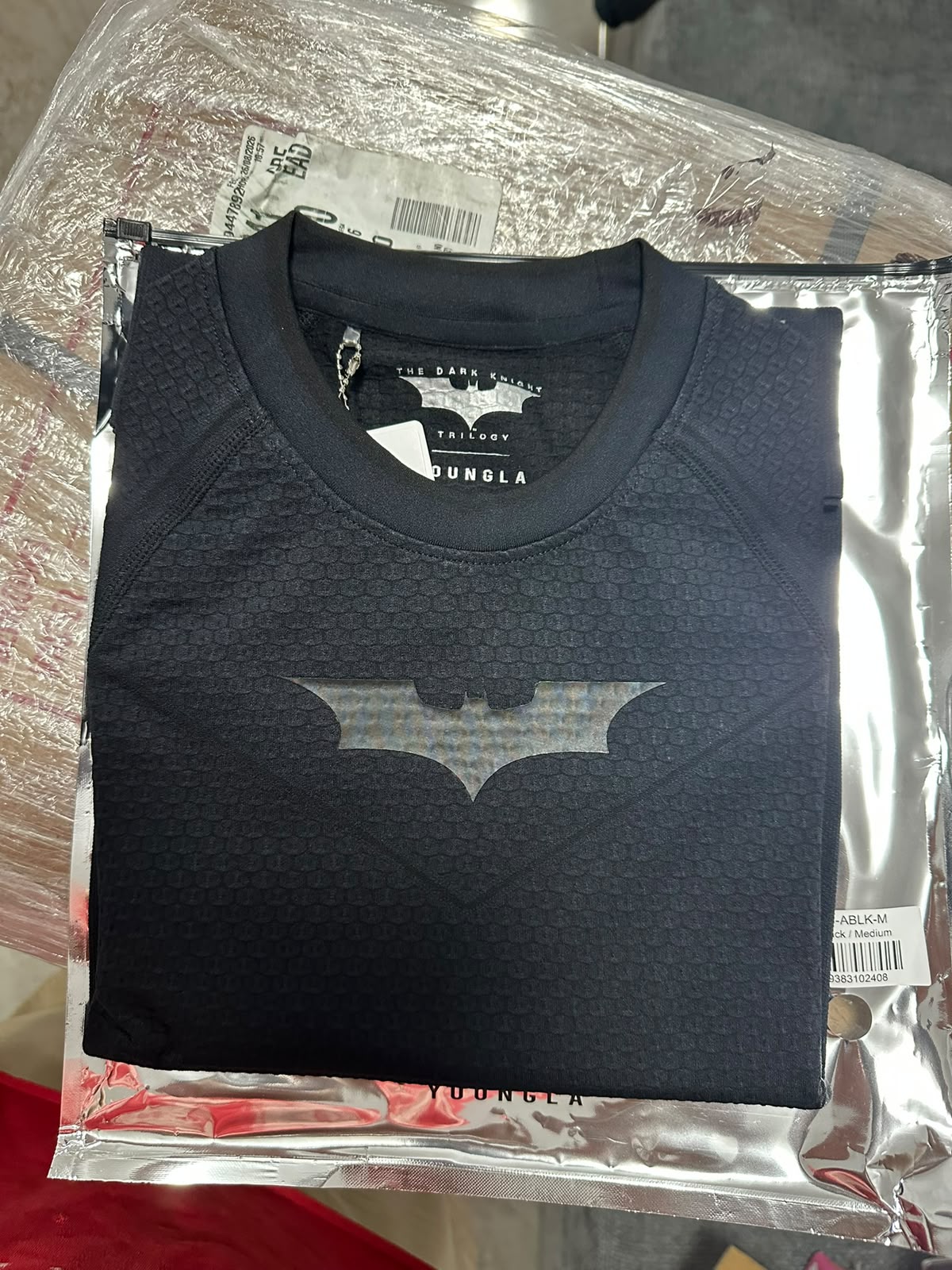 BATMAN COMPRESSION TEE  ALL BLACK