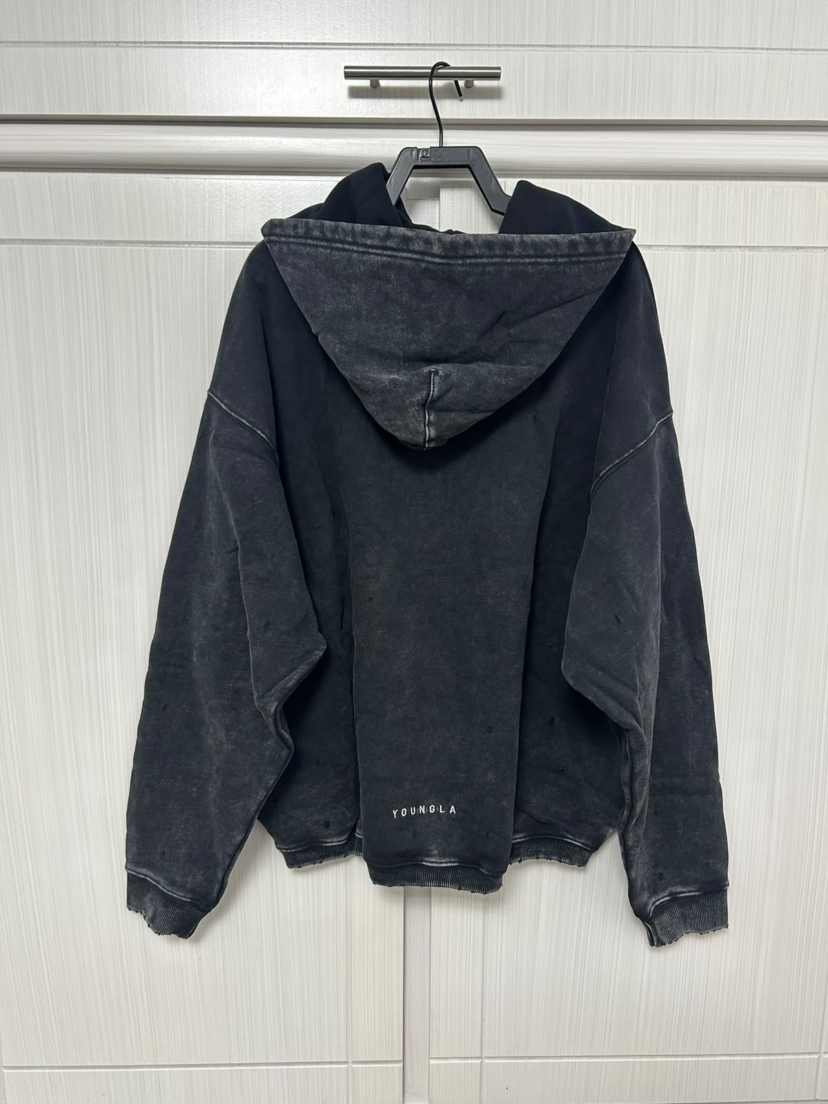 HOODIE REVENGE- BLACK WASH