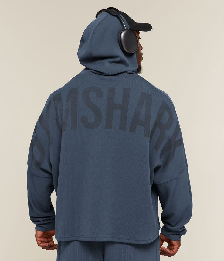SAM SULEK ZIP THROUGH HOODIE SHADOW BLUE
