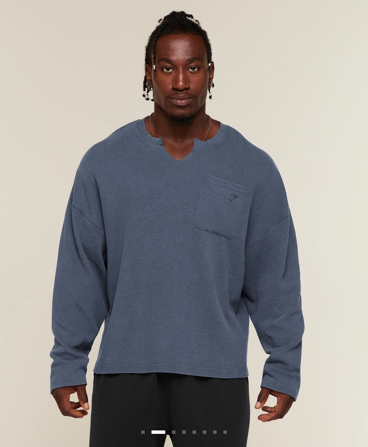 SAM SULEK LONG SLEEVE T-SHIRT SHADOW BLUE