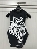 DARC SPORTS BIG WOLF HEAD GRUNGE CUT TOMMY MUSCLE TEE
