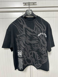 DARC SPORTS OKAMI INFERNO DISTRESSED CUT TEE