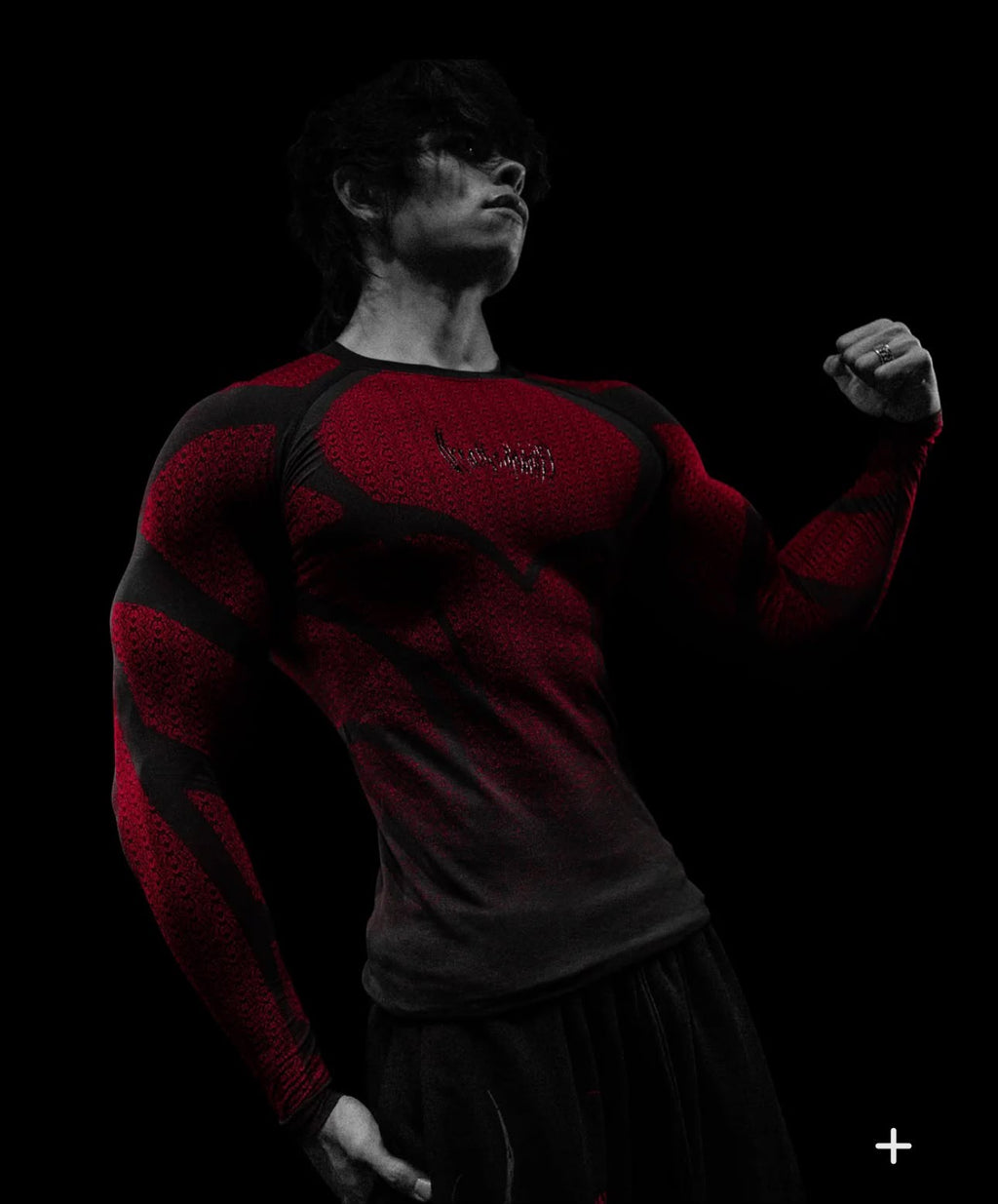 BREATHEDIVINITY DOOM TECH SPIDER CORPSE LONG SLEEVE COMPRESSION - NIGHTMARE