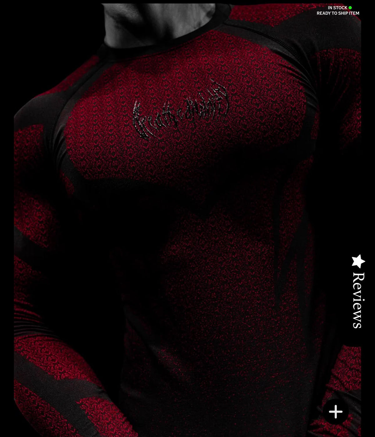 BREATHEDIVINITY DOOM TECH SPIDER CORPSE LONG SLEEVE COMPRESSION - NIGHTMARE