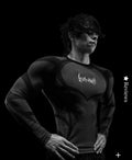 BREATHEDIVINITY DOOM TECH SPIDER CORPSE LONG SLEEVE COMPRESSION - VOID BLACK